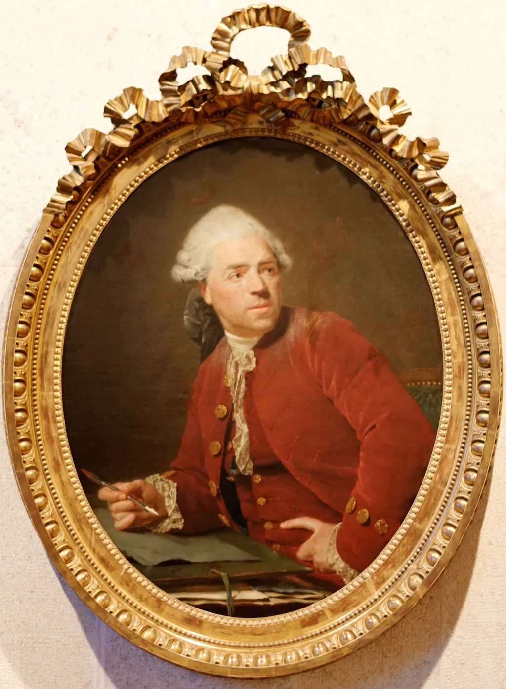 Self portrait, by Nicolas Bernard Lépicié, oil