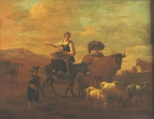 Peisaj cu cornute, by Nicolas (Claes) Pietersz Berchem