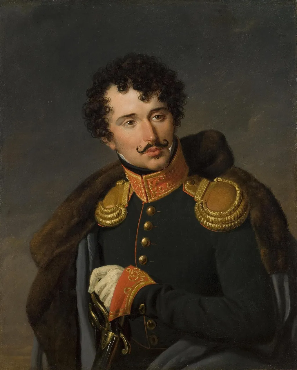 Portrait of A.M. Mailevsky, by Nicolas de Courteille, oil, 1820