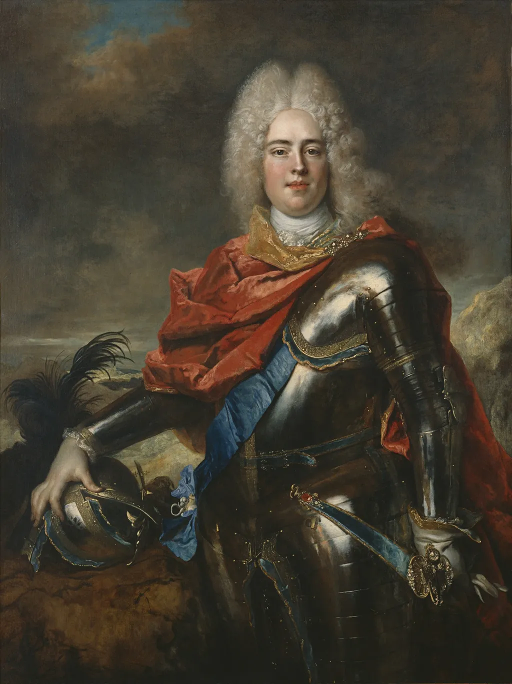 Crown Prince Frederick Augustus of Saxony, by Nicolas de Largillière, oil, 1714