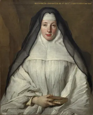 Elizabeth Throckmorton, Canoness of the Order of the Dames Augustines Anglaises, by Nicolas de Largillière