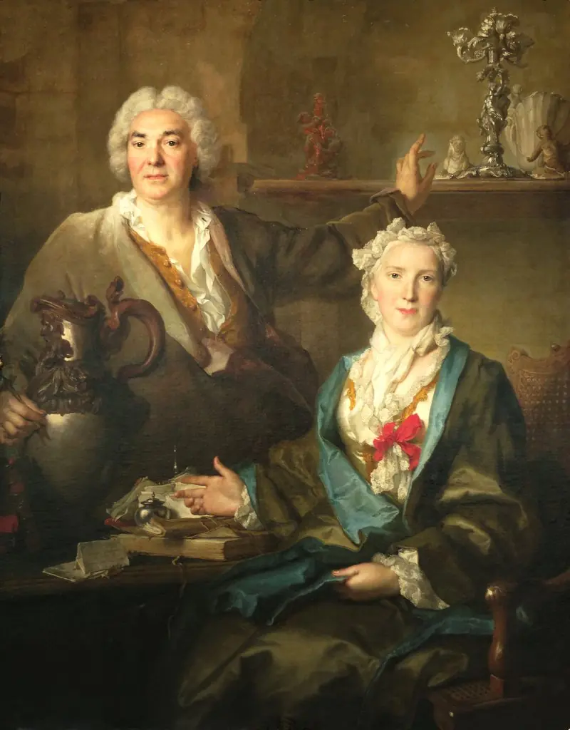 Portrait de Thomas Germain et de sa femme Anne-Denise Gauchelet, by Nicolas de Largillière