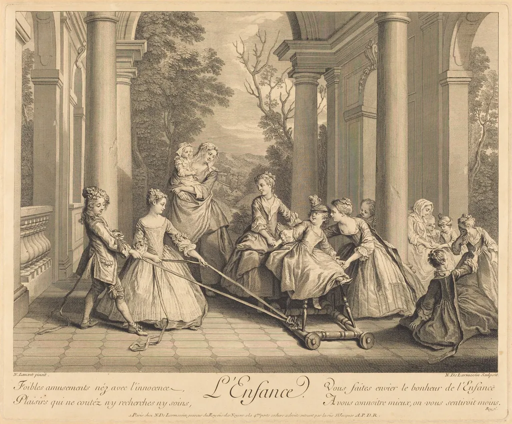 L'enfance, by Nicolas de Larmessin IV, ink, 1735