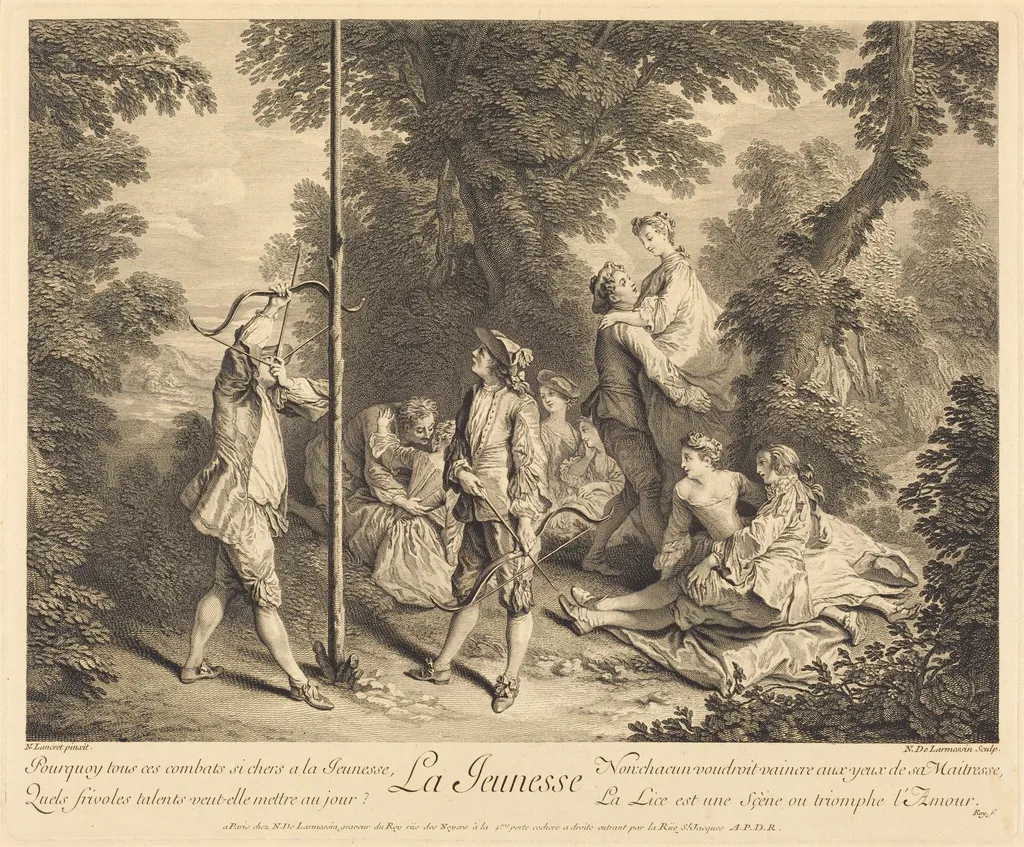 La jeunesse, by Nicolas de Larmessin IV, ink, 1735