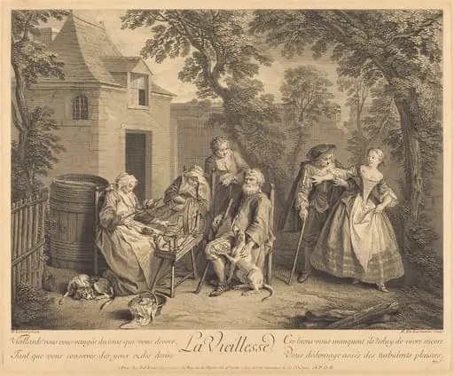 La vieillesse, by Nicolas de Larmessin IV