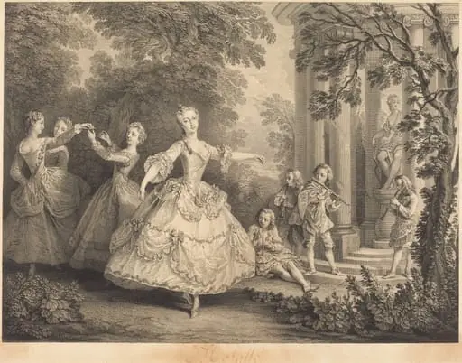 Mlle. Salle, by Nicolas de Larmessin IV
