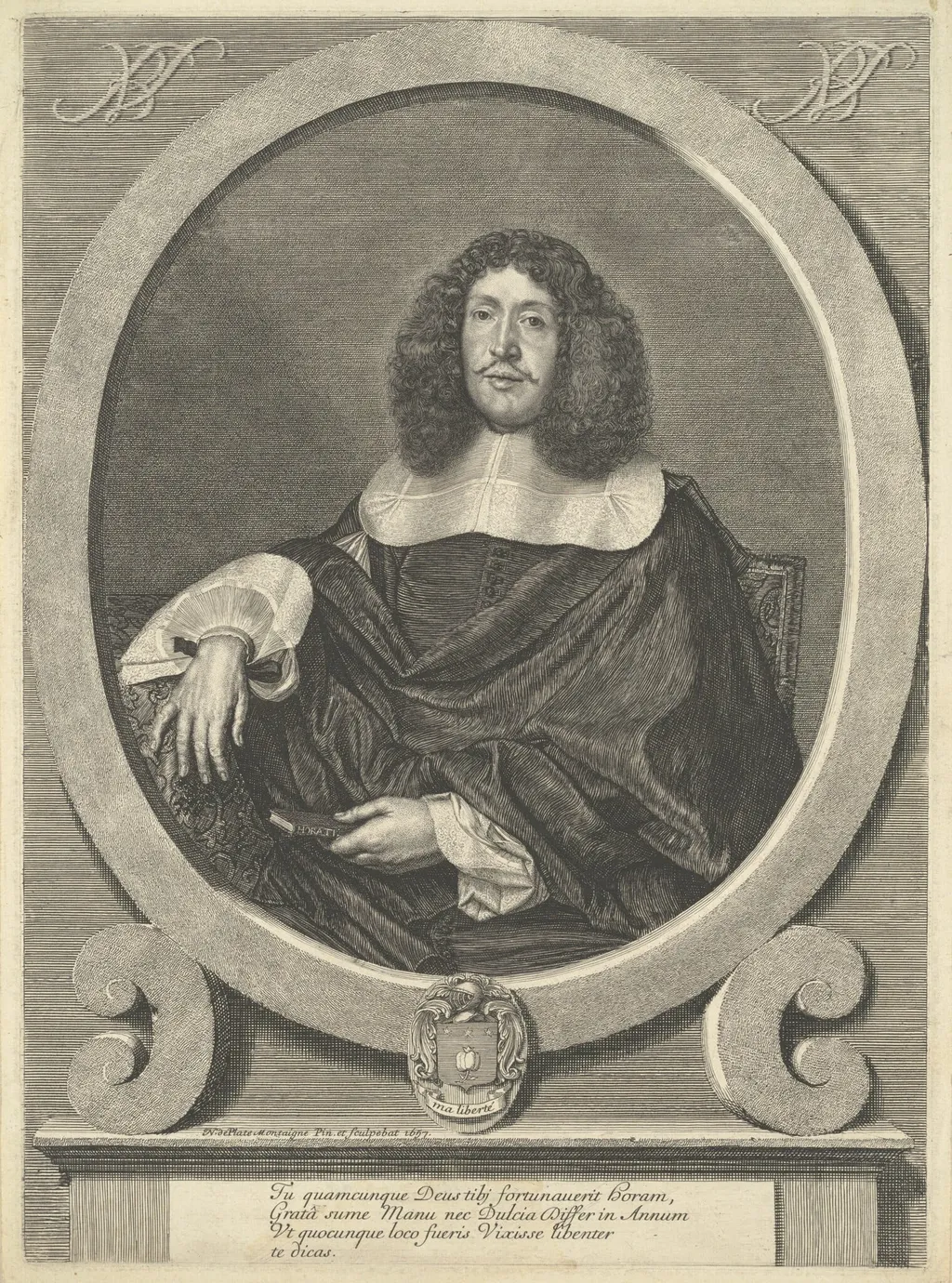 Vincent Barthélémy, by Nicolas de Plattemontagne, ink, 1657