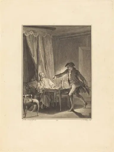 Ah! Jeune homme à ton bienfaiteur, by Nicolas Delaunay