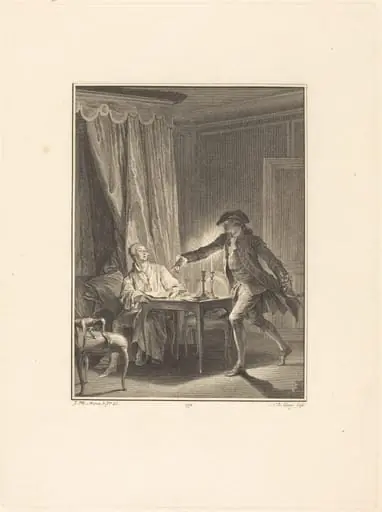 Ah! Jeune homme à ton bienfaiteur, by Nicolas Delaunay