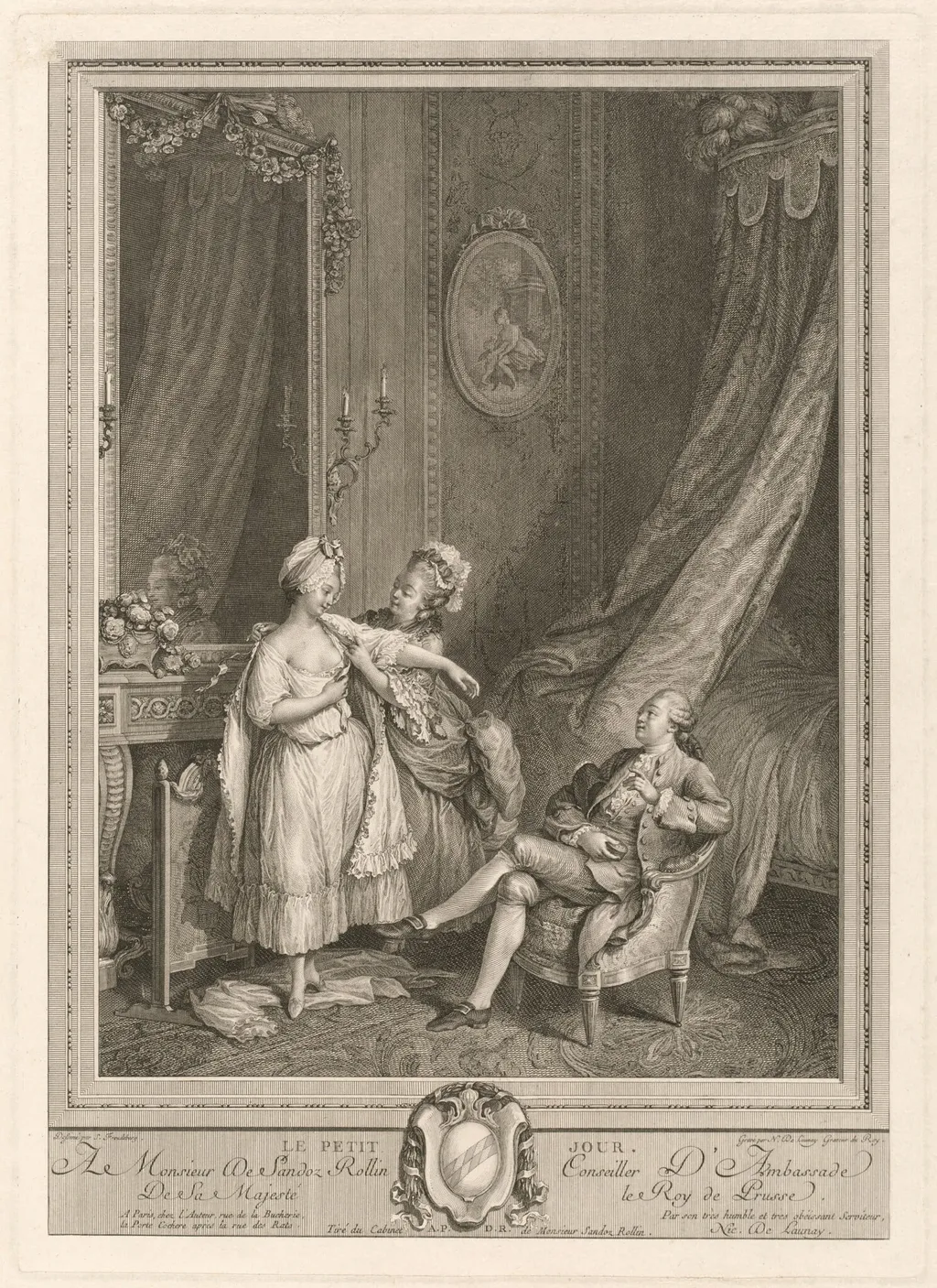 Le Petit Jour, by Nicolas Delaunay, ink, 1779