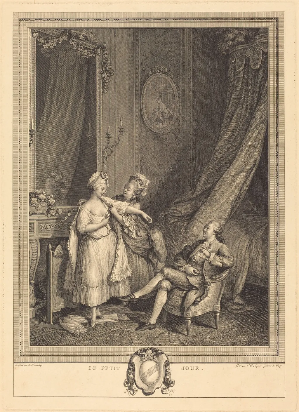 Le Petit Jour, by Nicolas Delaunay, ink, 1779