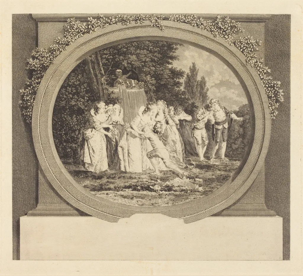 Les Voeux acceptees, by Nicolas Delaunay, ink, 1780