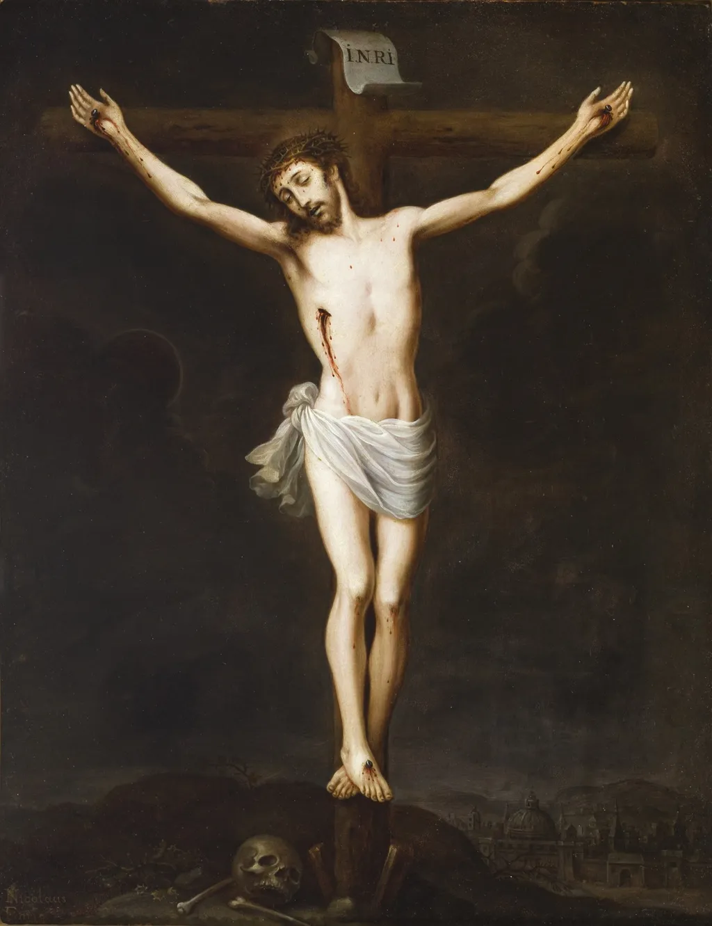 The Crucifixion (La crucifixión), by Nicolás Enríquez, unspecified