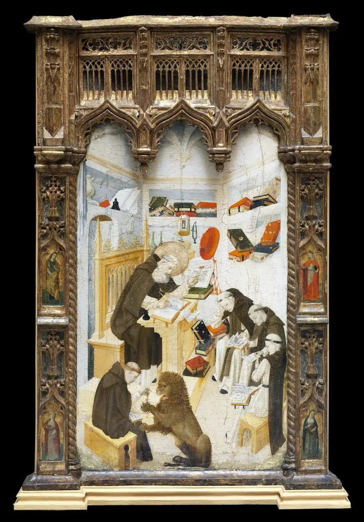 Saint Jerome Translating the Gospels, by Nicolás Francés
