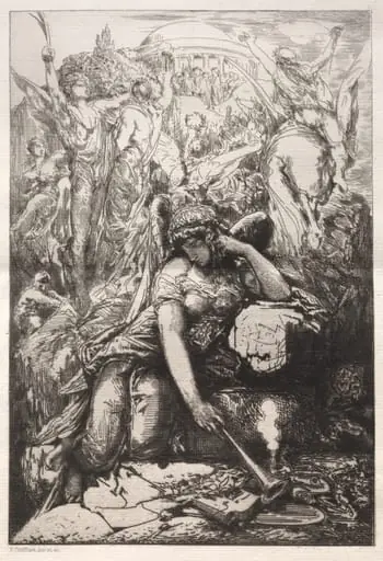 Melancholy, by Nicolas-François Chifflart