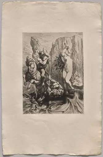 Perseus and Andromeda, by Nicolas-François Chifflart