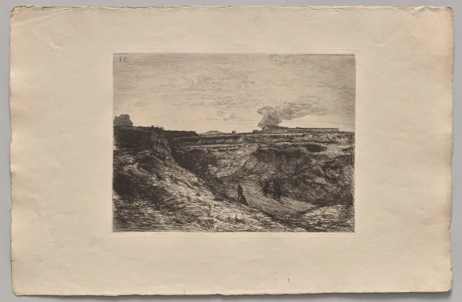 Quarries Near Montmartre, by Nicolas-François Chifflart, 1865