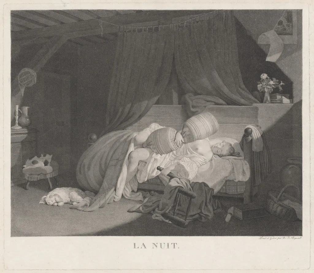 La Nuit (Night), by Nicolas François Regnault, ink, 1784