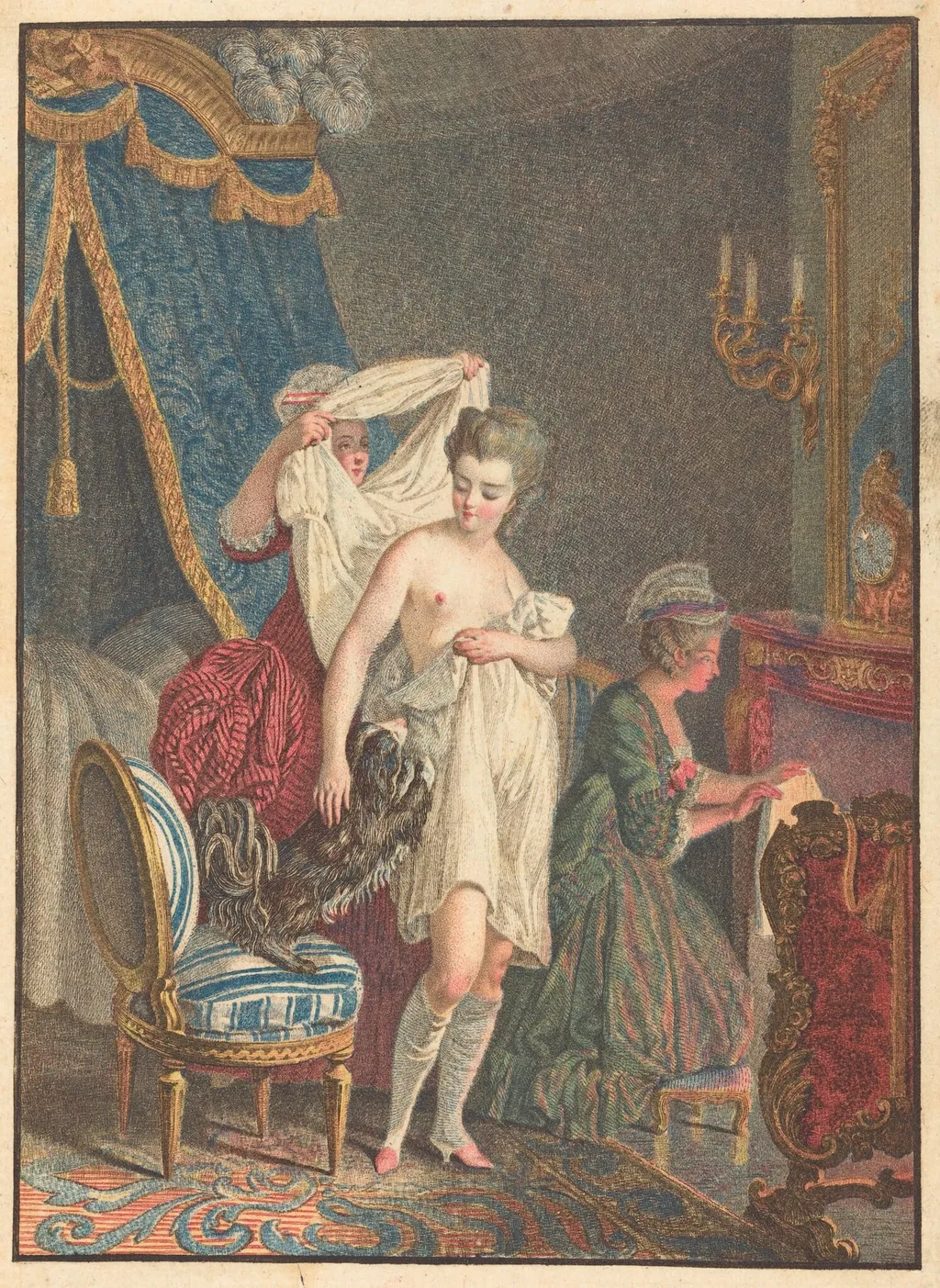 Le Lever, by Nicolas François Regnault, ink, 1778
