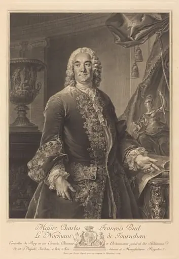 Charles Francois Paul Le Normant de Tournehem, by Nicolas-Gabriel Dupuis