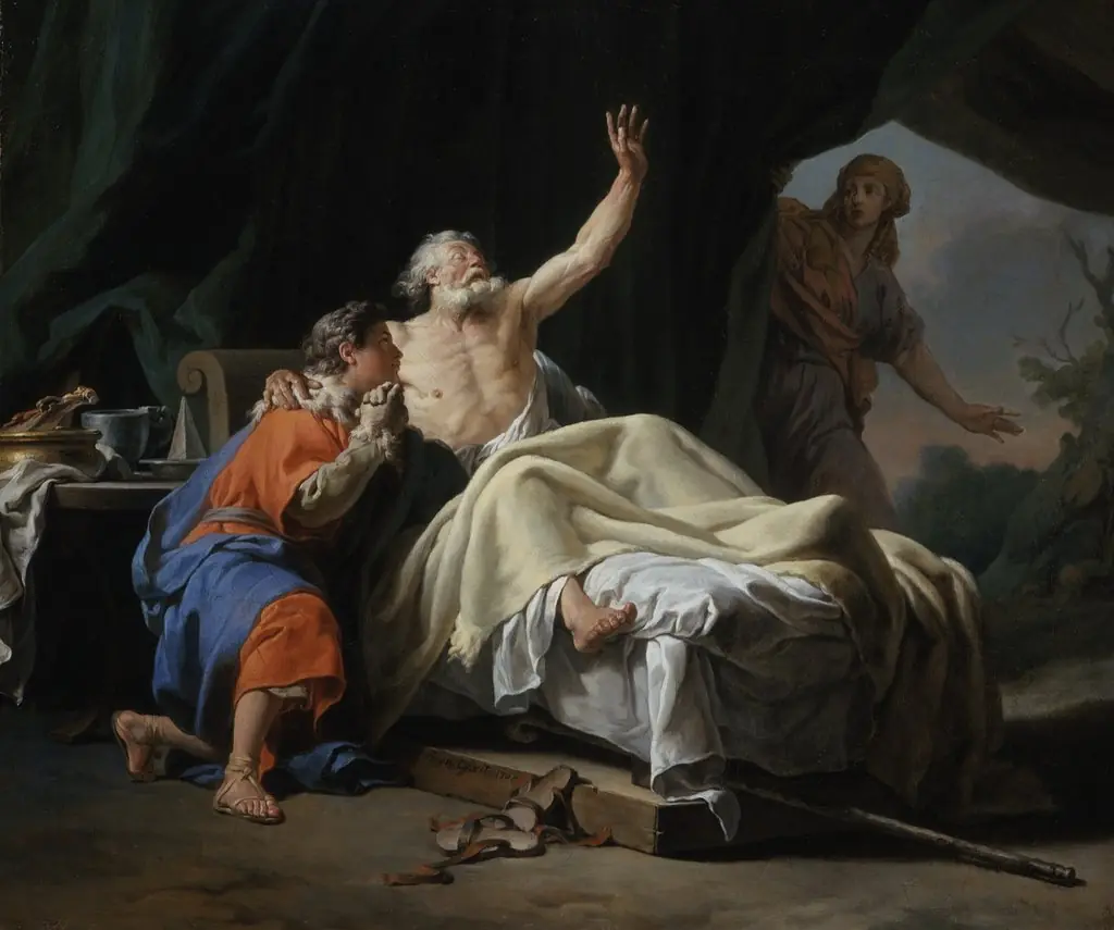 Isaac Blessing Jacob, by Nicolas-Guy Brenet