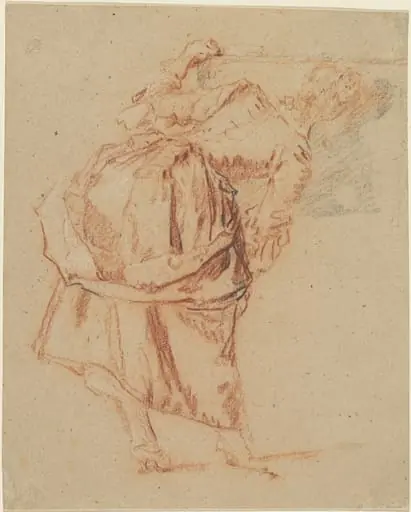 A Young Woman Looking in a Mirror, by Nicolas Lancret