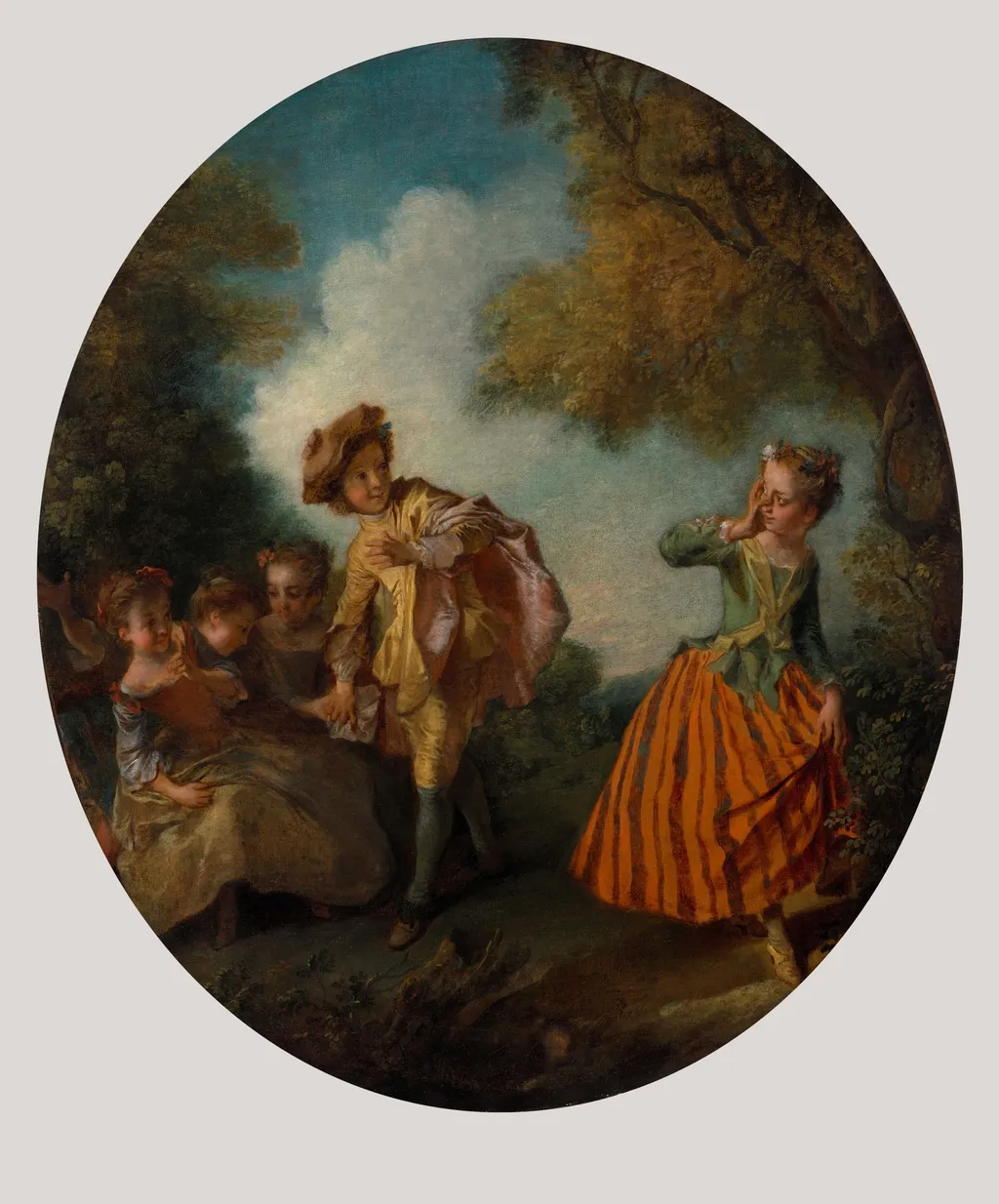 Blind Man's Bluff, by Nicolas Lancret, oil, 1726