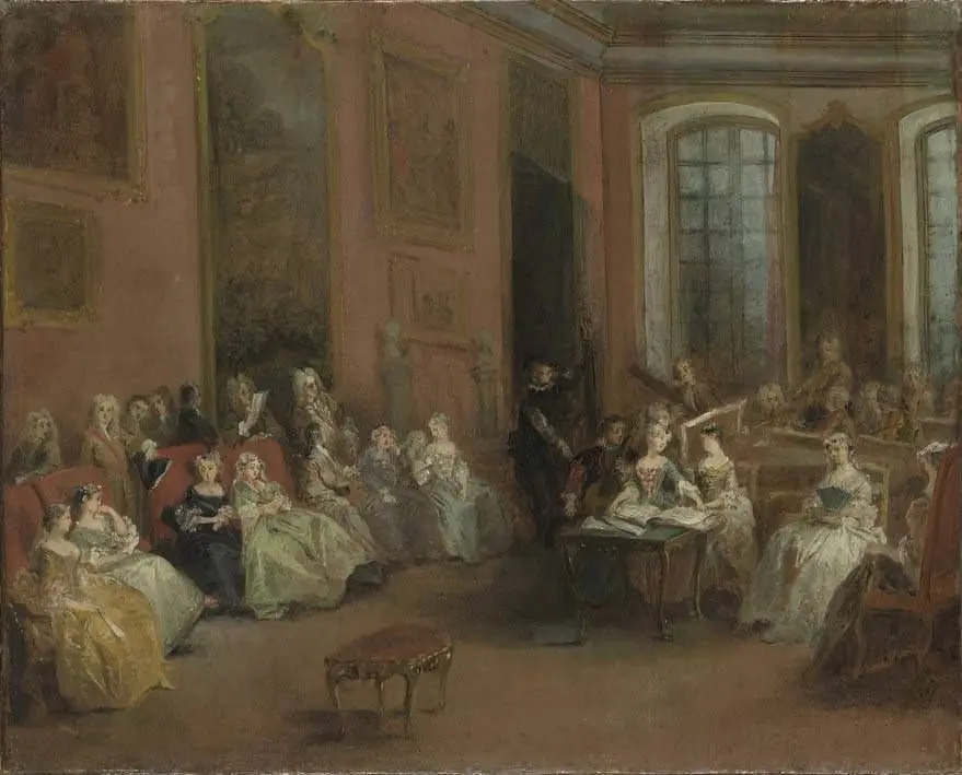 Concert in the Paris Home of Pierre Crozat, by Nicolas Lancret