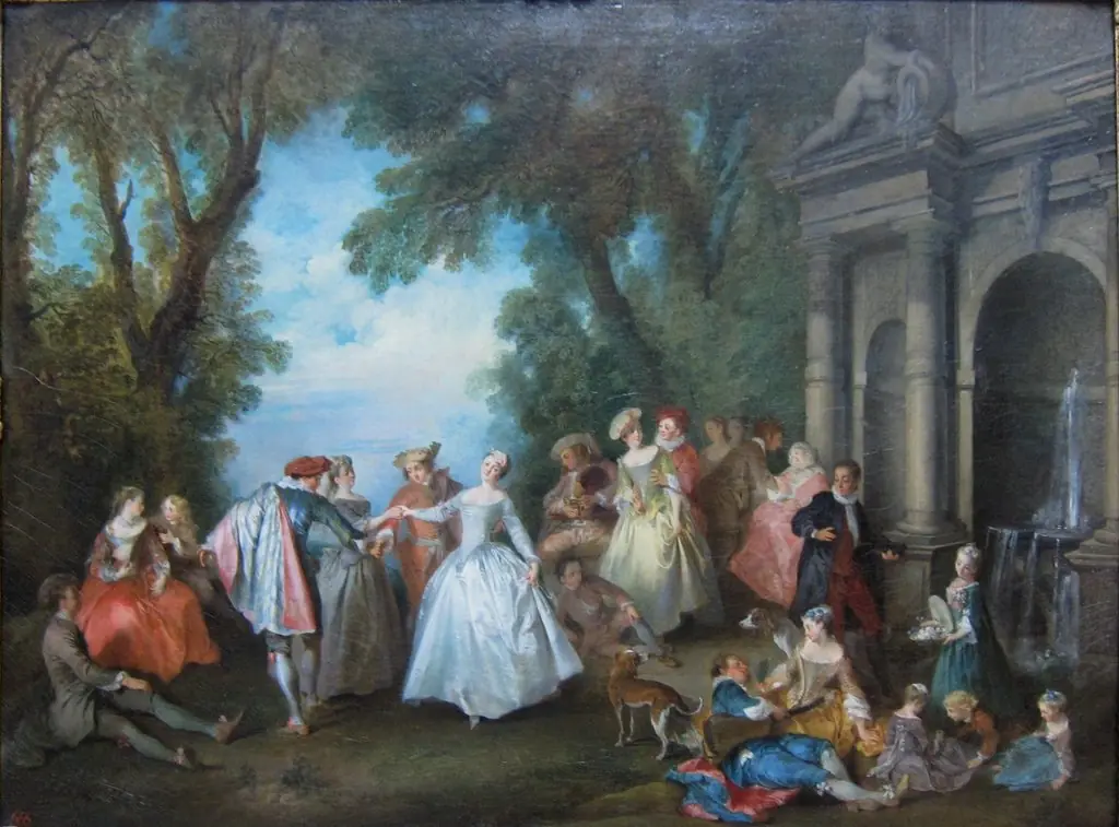 Dance before a Fountain, by Nicolas Lancret