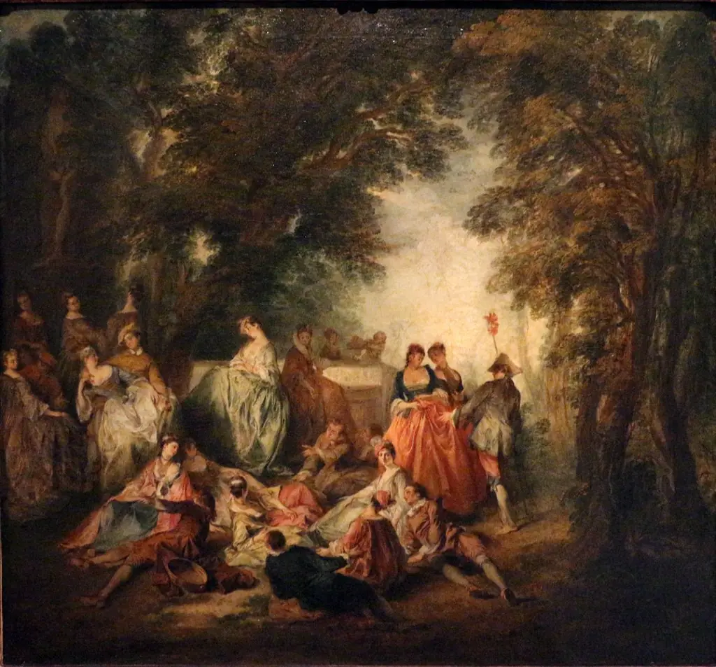 Fête Galante, by Nicolas Lancret