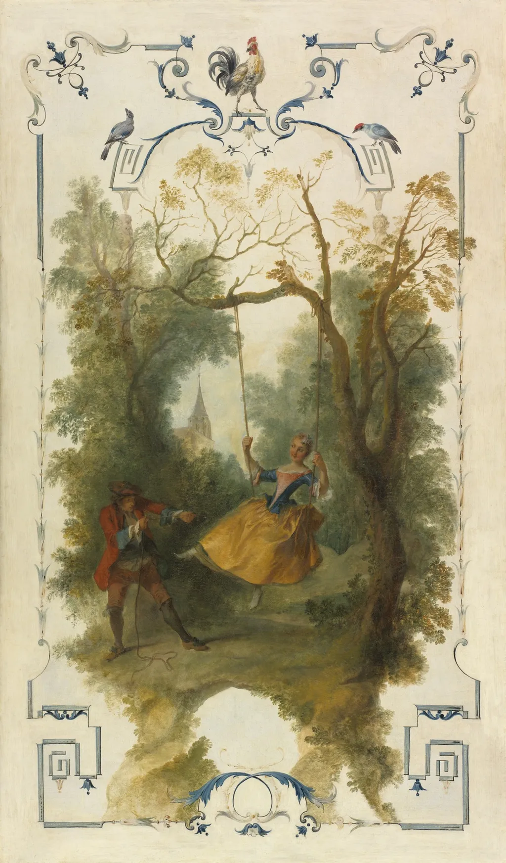 The Swing, by Nicolas Lancret, oil, 1725