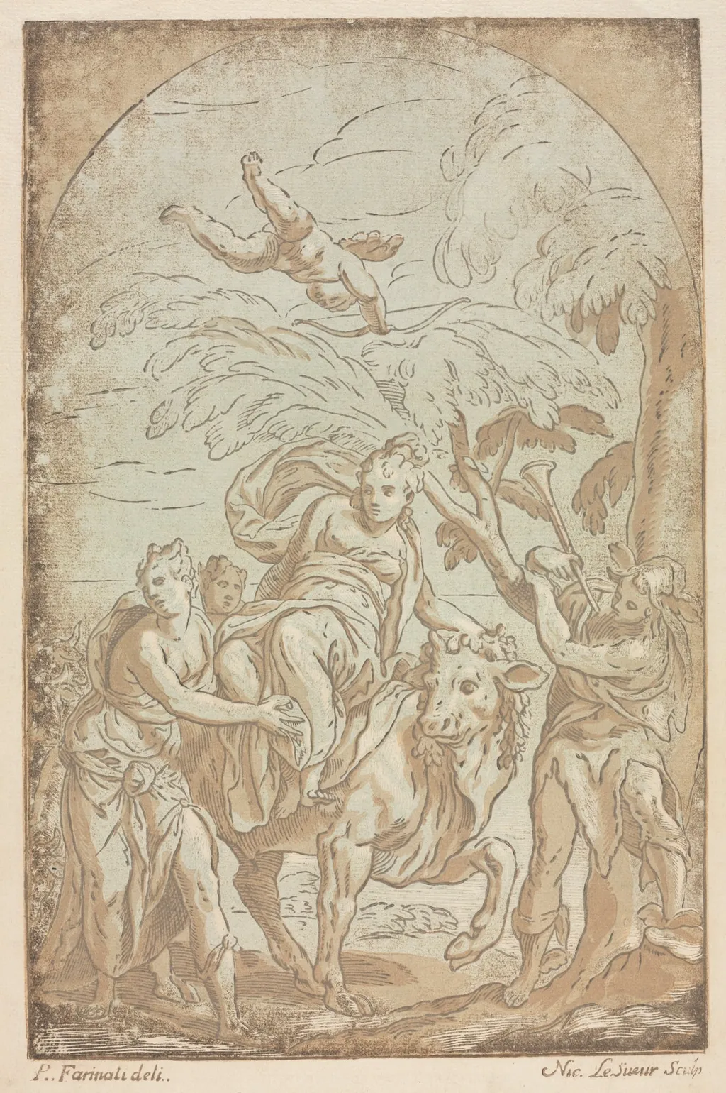 The Rape of Europa, by Nicolas LeSueur, 1734