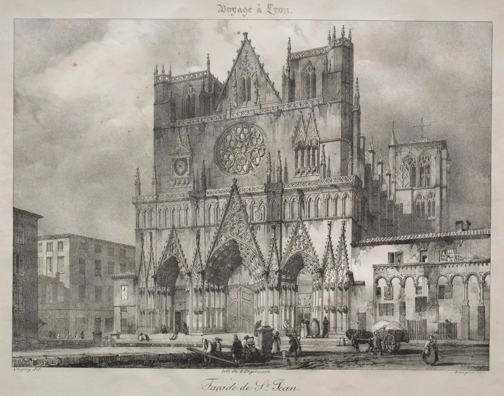 Church of Saint John, Lyons, by Nicolas-Marie-Joseph Chapuy, 1825