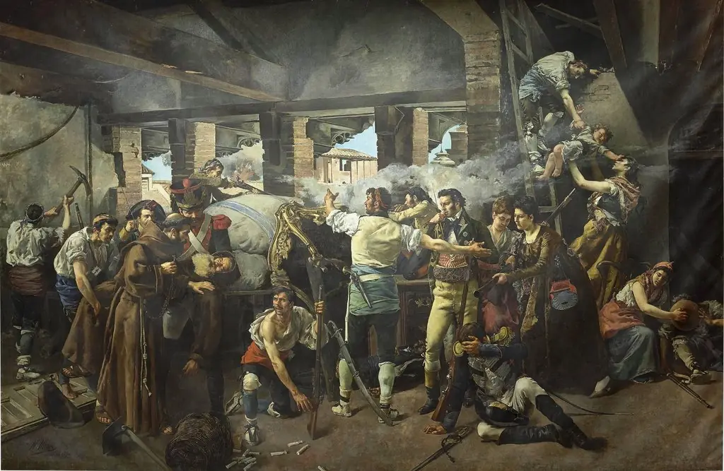 Defensa del Convento de Santa Engracia de Zaragoza 1809, by Nicolás Megía
