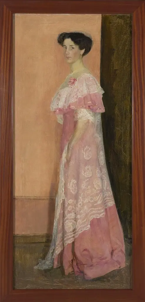 Society in the Restaurant. Revers: Study of a Lady in Pink, by Nicolas Millioti