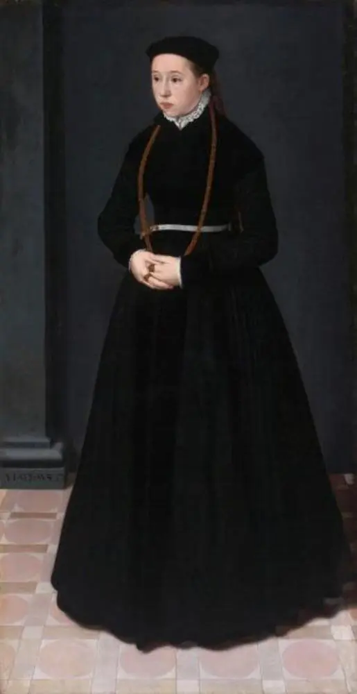 Portrait of Margaretha Mertha (Merthen), the Wife of Heinrich Pilgram, by Nicolas Neufchatel