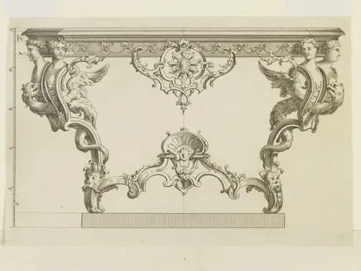 Nouveaux Desseins de Pieds de Tables et de Vases et Consoles de Sculpture, by Nicolas Pineau