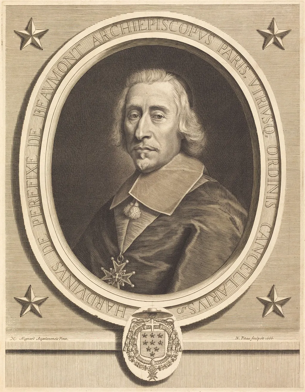 Perefixe de Beaumont, by Nicolas Pitau I, ink, 1666