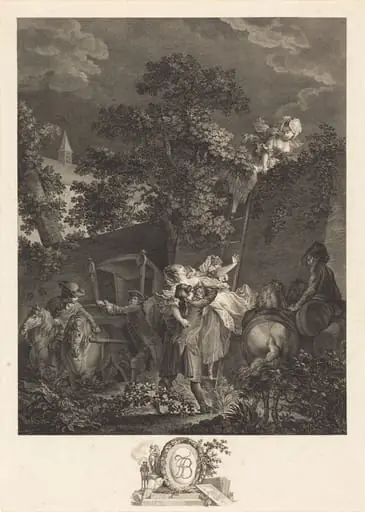 L'enlevement nocturne, by Nicolas Ponce