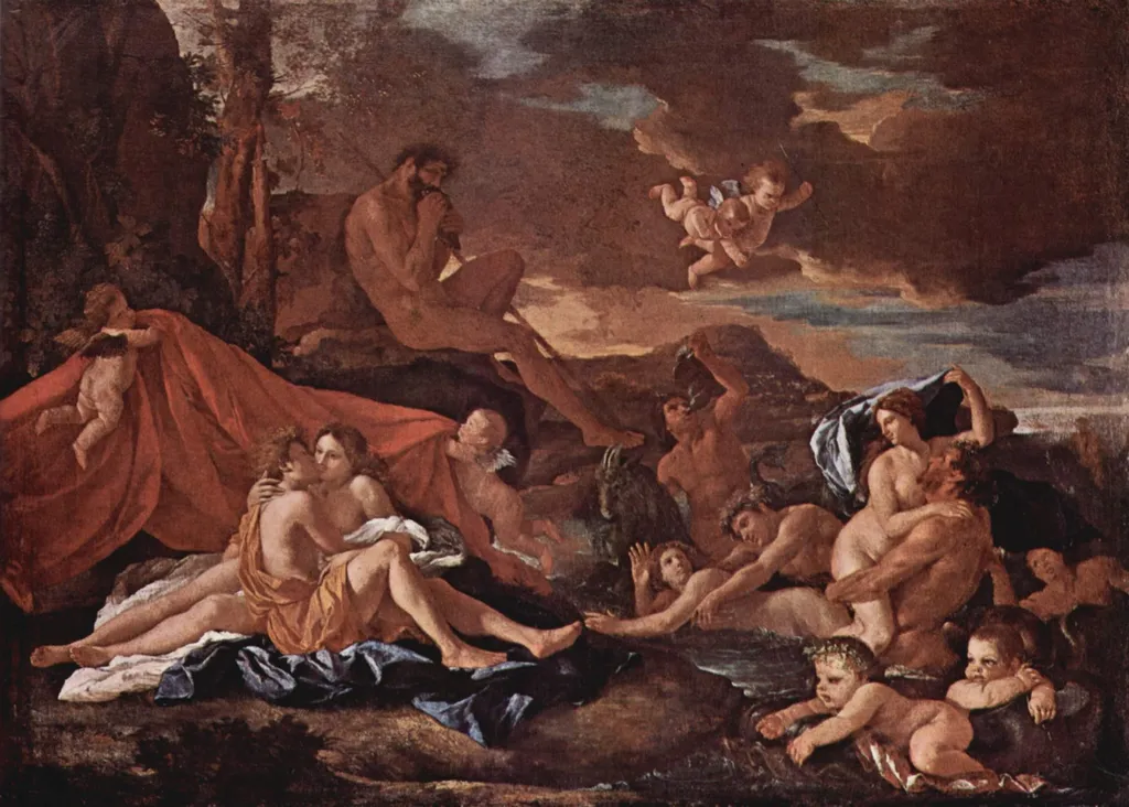 Acis and Galatea, by Nicolas Poussin, oil, 1627