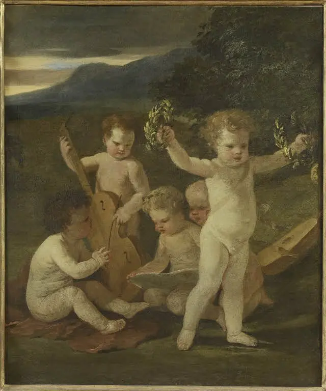 Concert of Cupids, by Nicolas Poussin