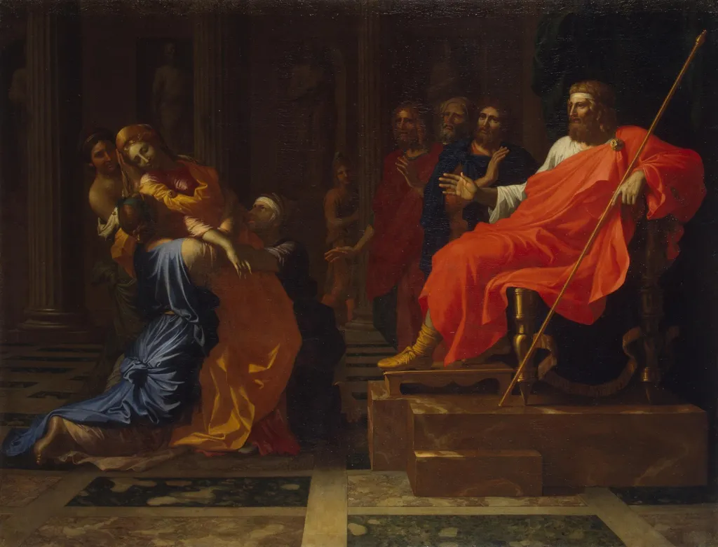 Esther before Ahasuerus, by Nicolas Poussin, oil, 1655