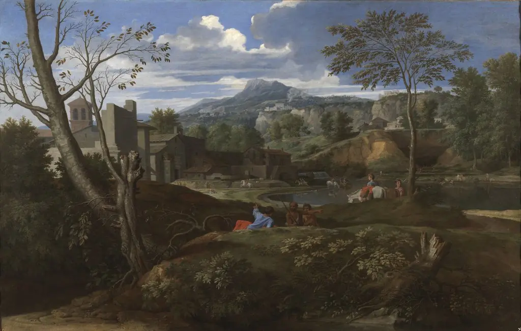 Ideal landscape, by Nicolas Poussin