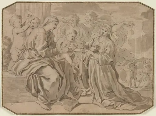 Mystic Marriage of St. Catherine, by Nicolas Poussin