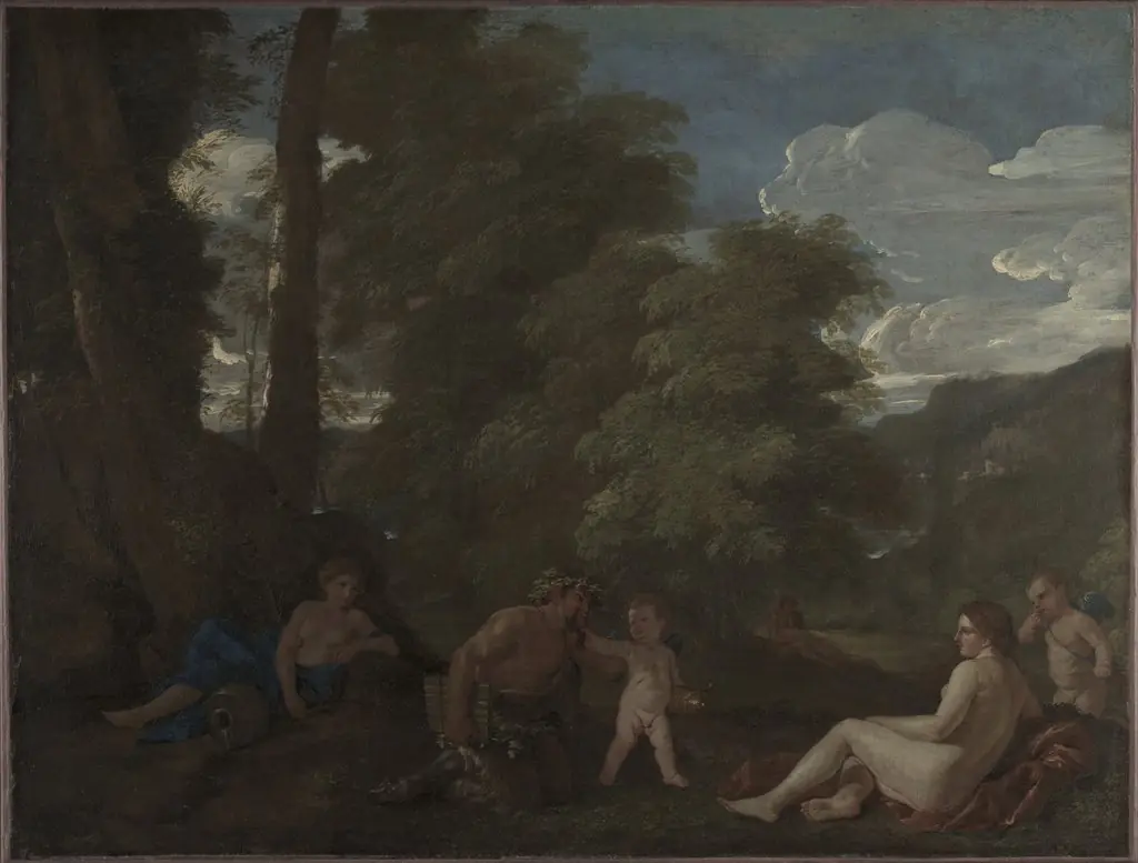Nymphs and a Satyr (Amor Vincit Omnia), by Nicolas Poussin