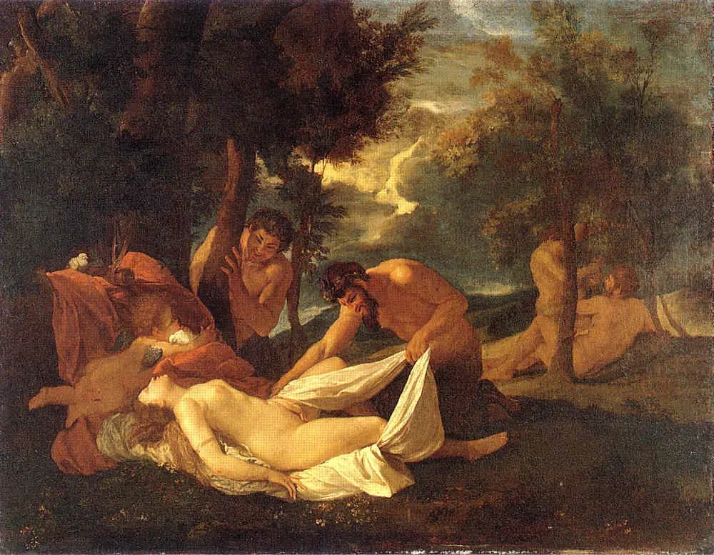Sleeping Venus Surprised by Satyrs