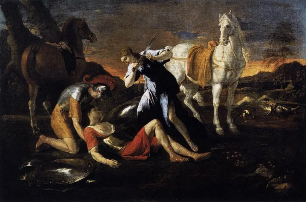 Tancred and Erminia, by Nicolas Poussin