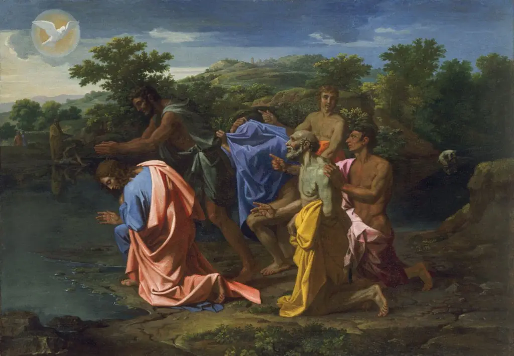 The Baptism of Christ, by Nicolas Poussin