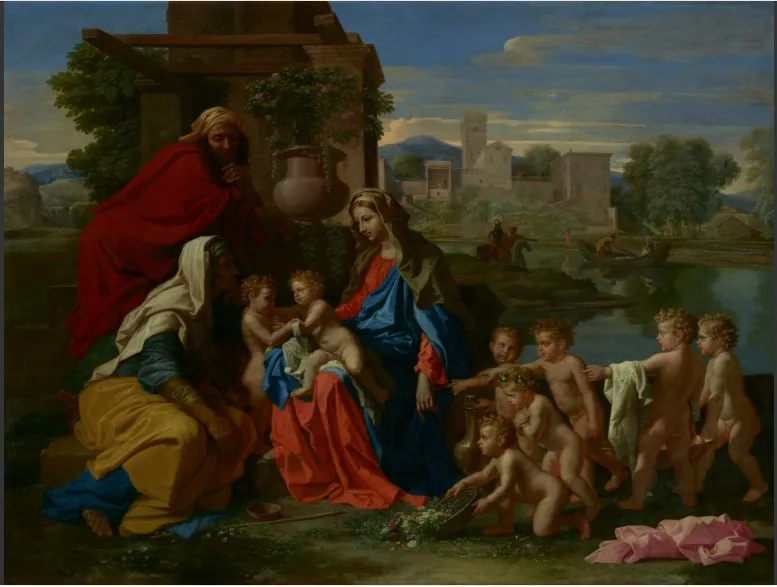 The Holy Family, by Nicolas Poussin, oil, 1651
