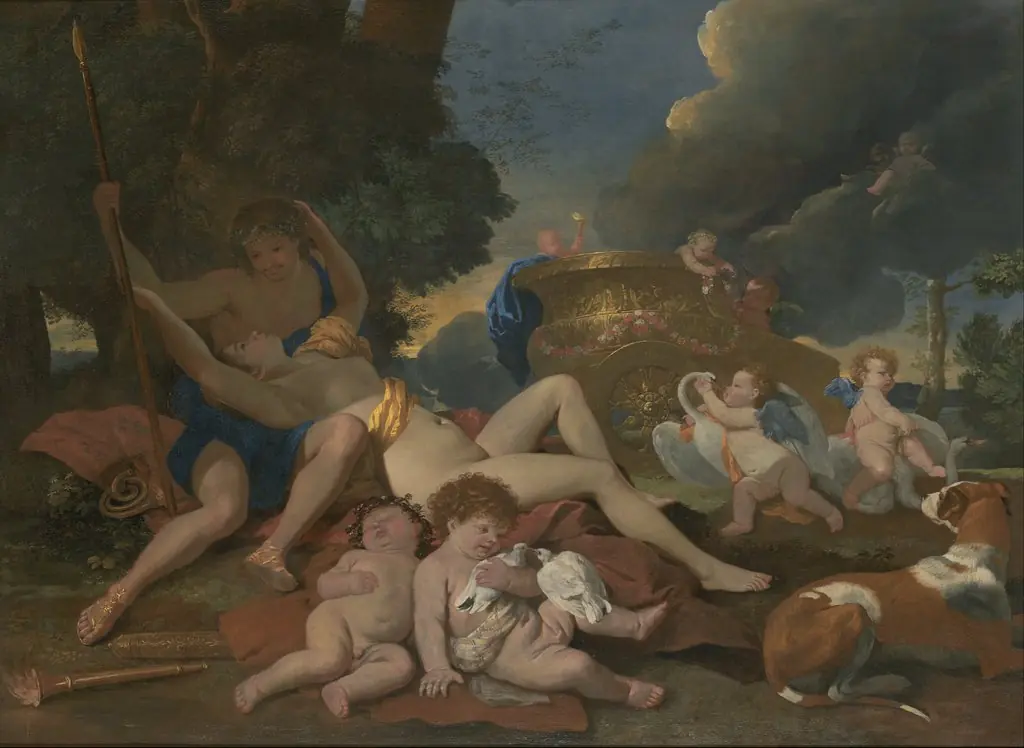 Venus and Adonis, by Nicolas Poussin